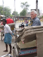 16-Waiting in the rickshaw for a trip in town
